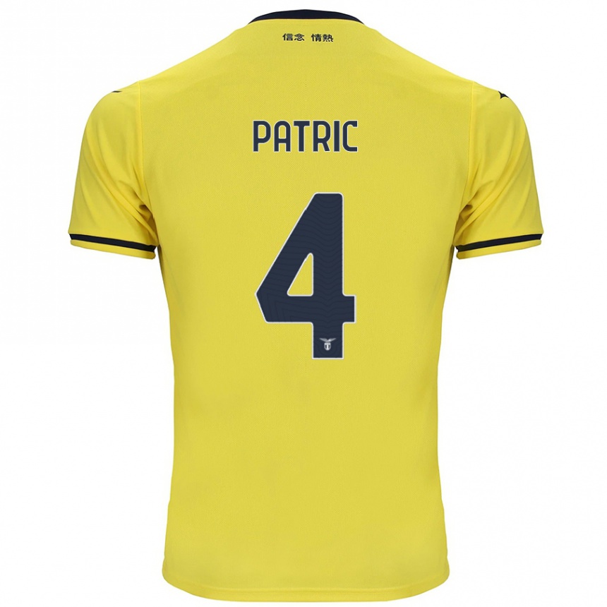 Niño Fútbol Camiseta Patric #4 Amarillo 2ª Equipación 2024/25 Argentina