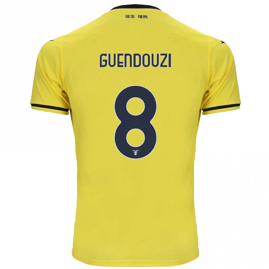 Niño Fútbol Camiseta Matteo Guendouzi #8 Amarillo 2ª Equipación 2024/25 Argentina