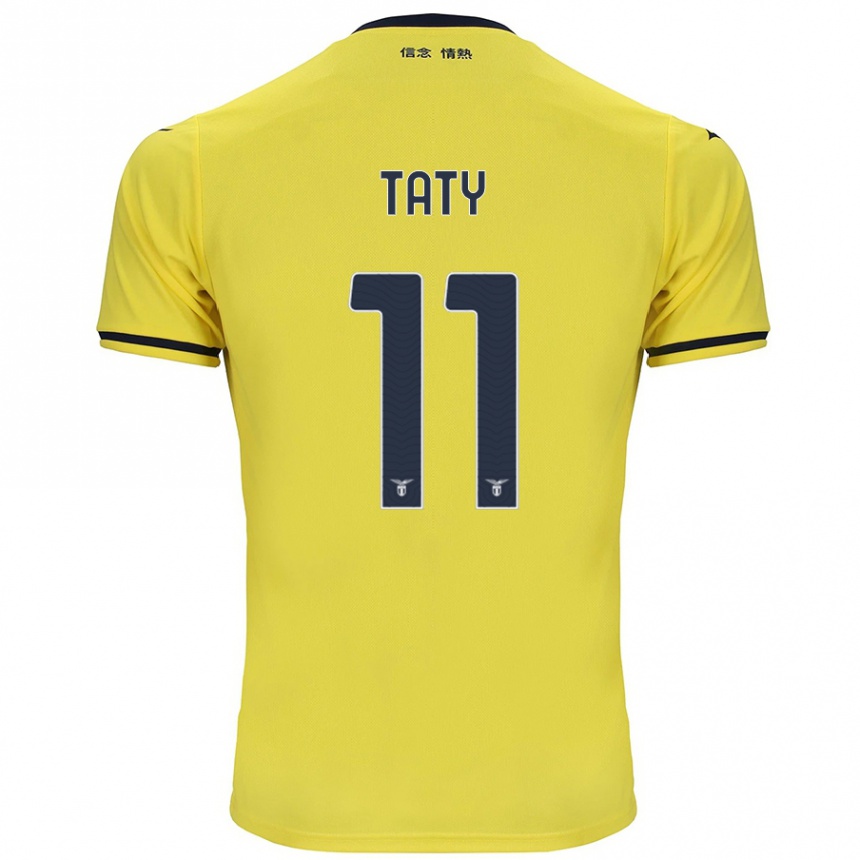 Niño Fútbol Camiseta Taty Castellanos #11 Amarillo 2ª Equipación 2024/25 Argentina