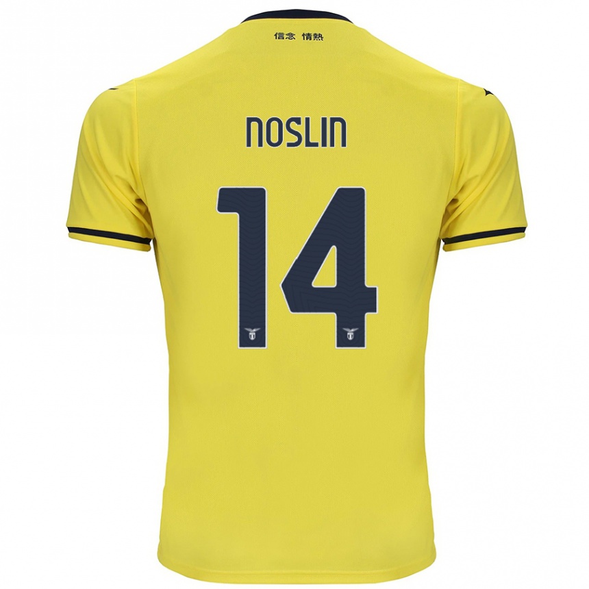 Niño Fútbol Camiseta Tijjani Noslin #14 Amarillo 2ª Equipación 2024/25 Argentina