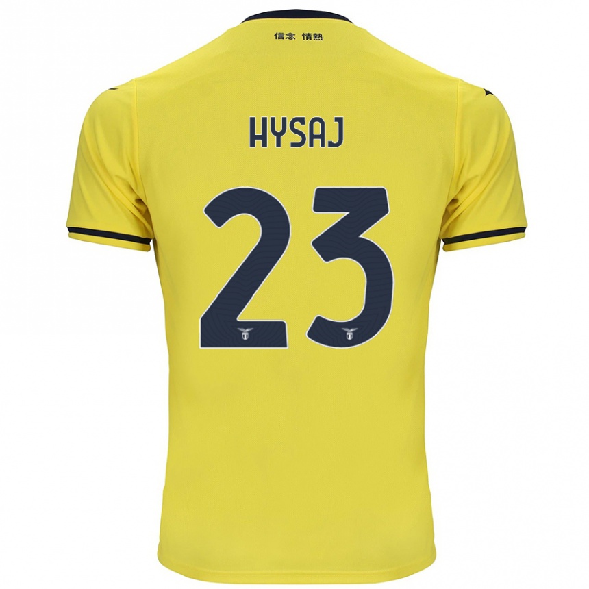 Niño Fútbol Camiseta Elseid Hysaj #23 Amarillo 2ª Equipación 2024/25 Argentina