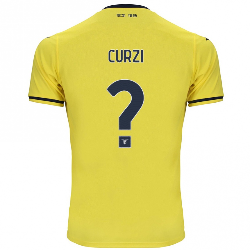 Niño Fútbol Camiseta Simone Curzi #0 Amarillo 2ª Equipación 2024/25 Argentina