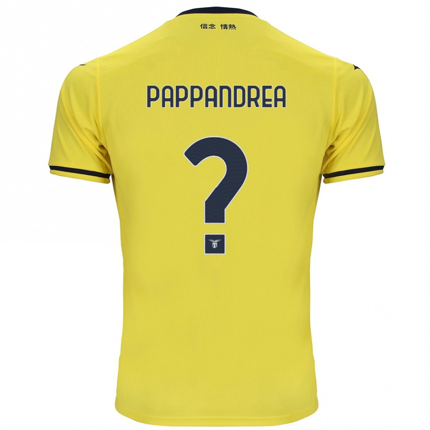 Niño Fútbol Camiseta Filippo Pappandrea #0 Amarillo 2ª Equipación 2024/25 Argentina