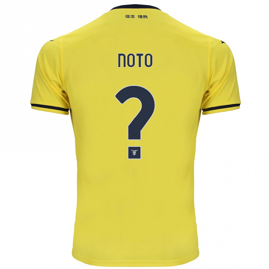 Niño Fútbol Camiseta Pierpaolo Noto #0 Amarillo 2ª Equipación 2024/25 Argentina