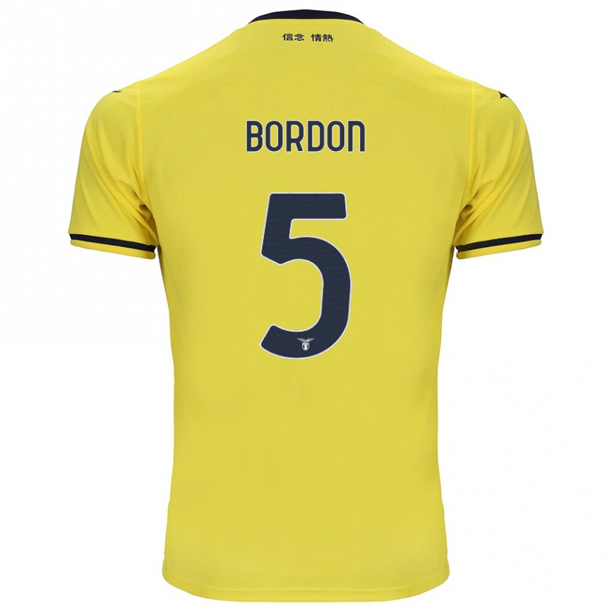 Niño Fútbol Camiseta Filipe Bordon #5 Amarillo 2ª Equipación 2024/25 Argentina