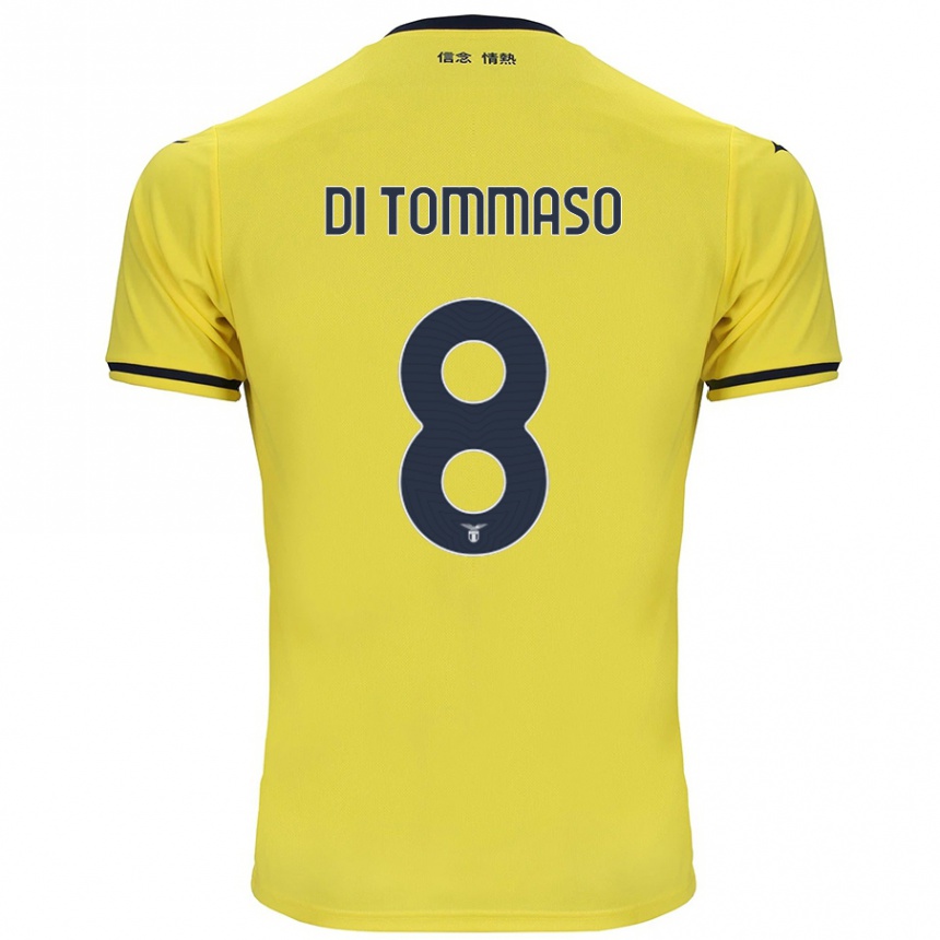 Niño Fútbol Camiseta Leonardo Di Tommaso #8 Amarillo 2ª Equipación 2024/25 Argentina