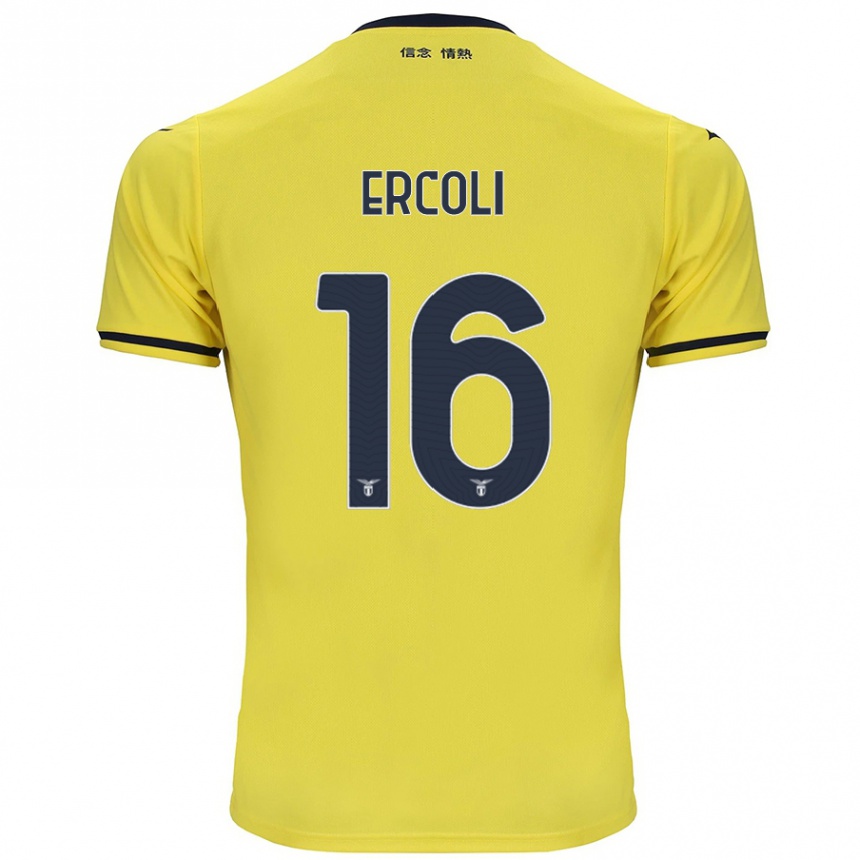 Niño Fútbol Camiseta Michele Ercoli #16 Amarillo 2ª Equipación 2024/25 Argentina