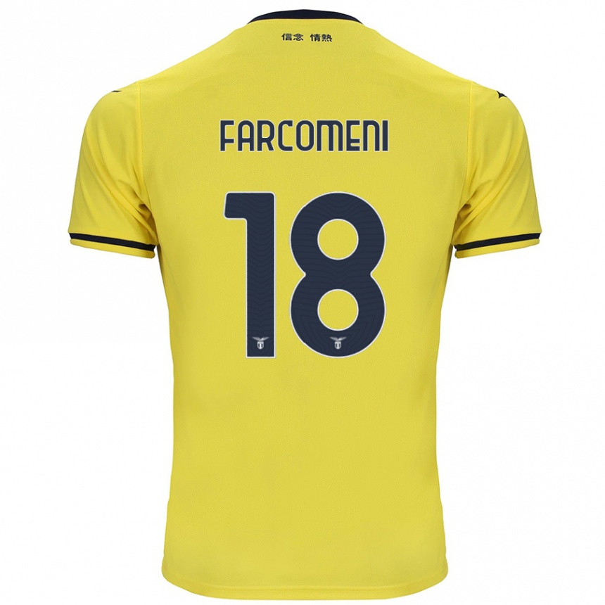 Niño Fútbol Camiseta Valerio Farcomeni #18 Amarillo 2ª Equipación 2024/25 Argentina