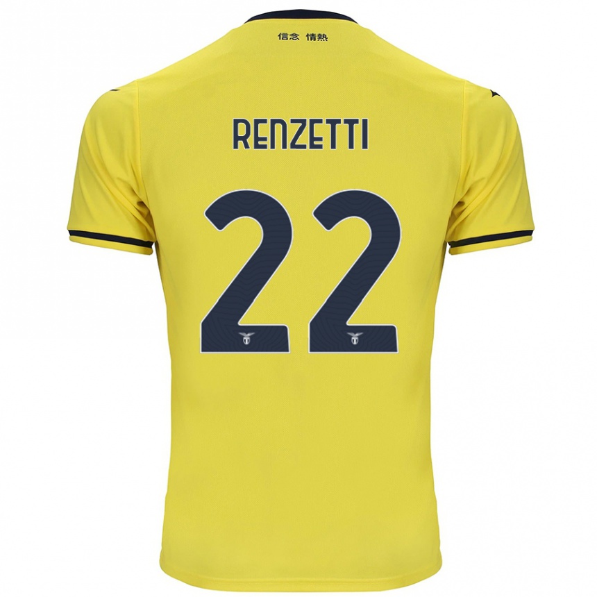 Niño Fútbol Camiseta Davide Renzetti #22 Amarillo 2ª Equipación 2024/25 Argentina