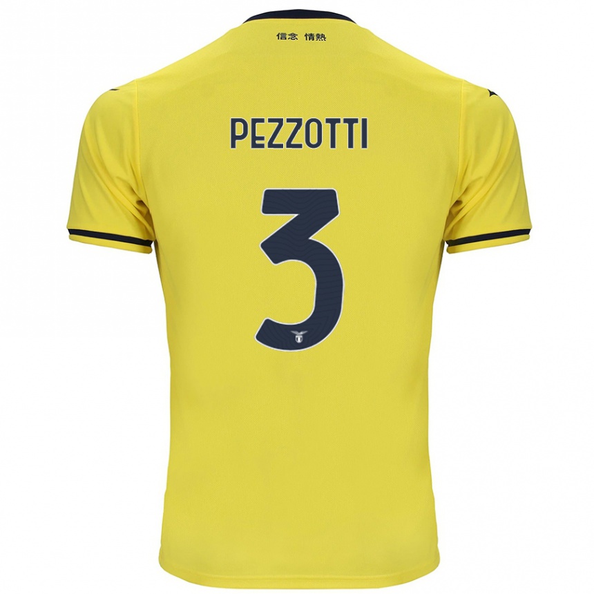 Niño Fútbol Camiseta Arianna Pezzotti #3 Amarillo 2ª Equipación 2024/25 Argentina