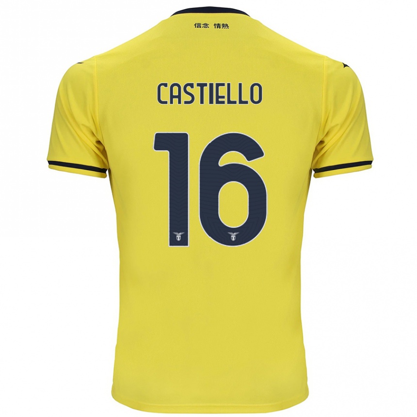 Niño Fútbol Camiseta Antonietta Castiello #16 Amarillo 2ª Equipación 2024/25 Argentina