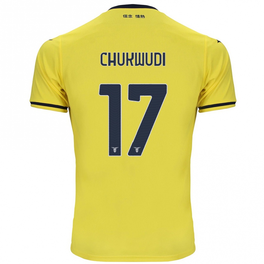 Niño Fútbol Camiseta Ogonna Franca Chukwudi #17 Amarillo 2ª Equipación 2024/25 Argentina