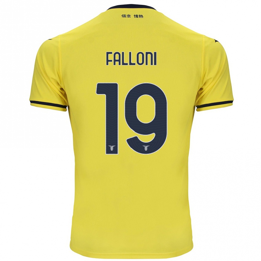 Niño Fútbol Camiseta Ludovica Falloni #19 Amarillo 2ª Equipación 2024/25 Argentina