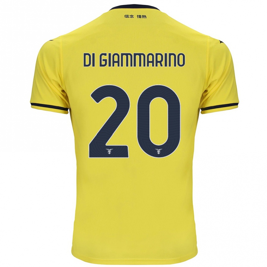 Niño Fútbol Camiseta Virginia Di Giammarino #20 Amarillo 2ª Equipación 2024/25 Argentina