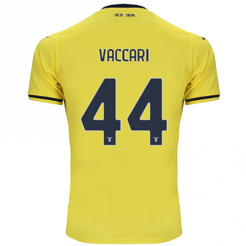 Niño Fútbol Camiseta Flavia Vaccari #44 Amarillo 2ª Equipación 2024/25 Argentina