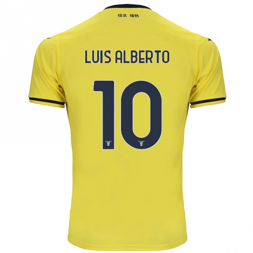 Niño Fútbol Camiseta Luis Alberto #10 Amarillo 2ª Equipación 2024/25 Argentina