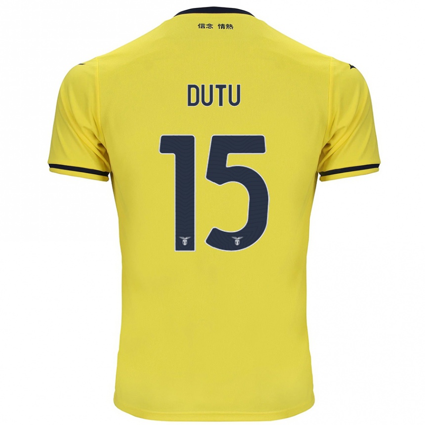 Niño Fútbol Camiseta Matteo Dutu #15 Amarillo 2ª Equipación 2024/25 Argentina