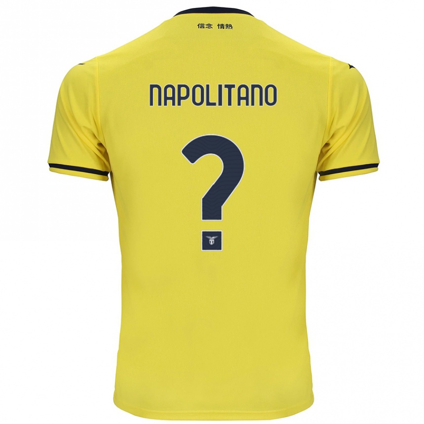 Niño Fútbol Camiseta Federico Napolitano #0 Amarillo 2ª Equipación 2024/25 Argentina