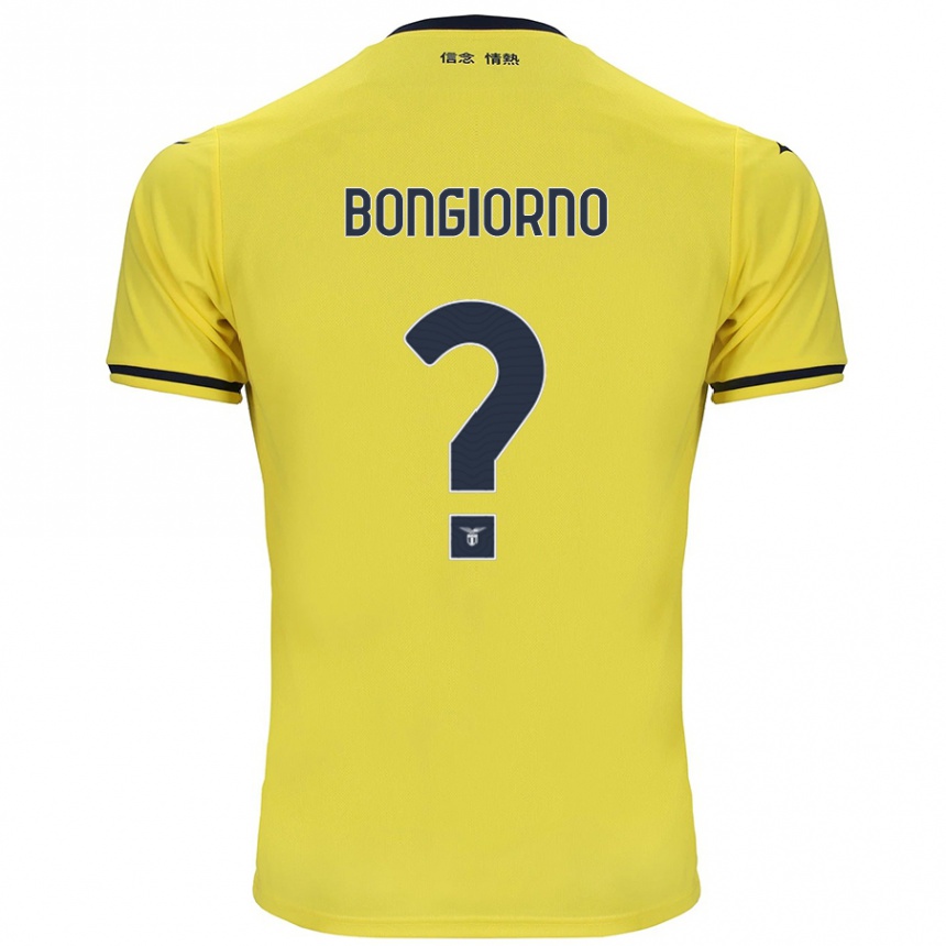 Niño Fútbol Camiseta Dario Bongiorno #0 Amarillo 2ª Equipación 2024/25 Argentina