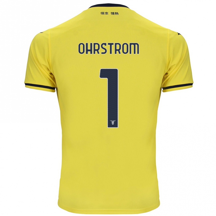 Niño Fútbol Camiseta Stephanie Ohrstrom #1 Amarillo 2ª Equipación 2024/25 Argentina