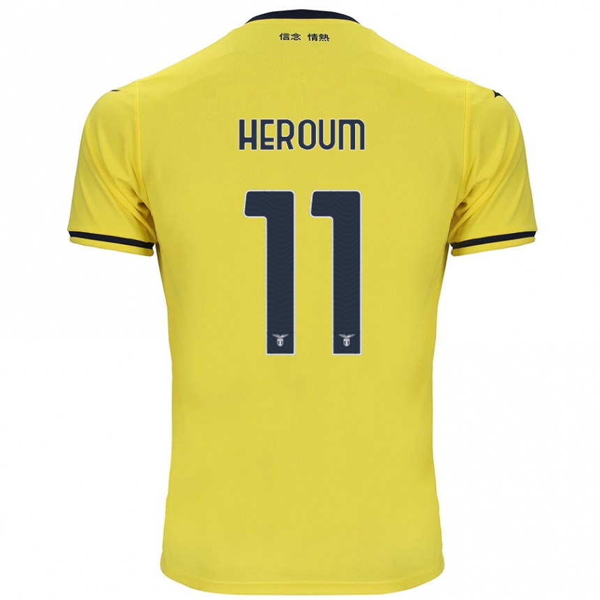 Niño Fútbol Camiseta Nora Heroum #11 Amarillo 2ª Equipación 2024/25 Argentina