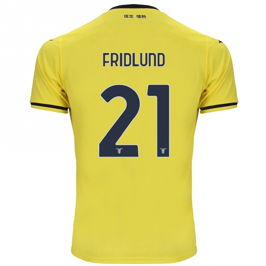 Niño Fútbol Camiseta Johanne Fridlund #21 Amarillo 2ª Equipación 2024/25 Argentina