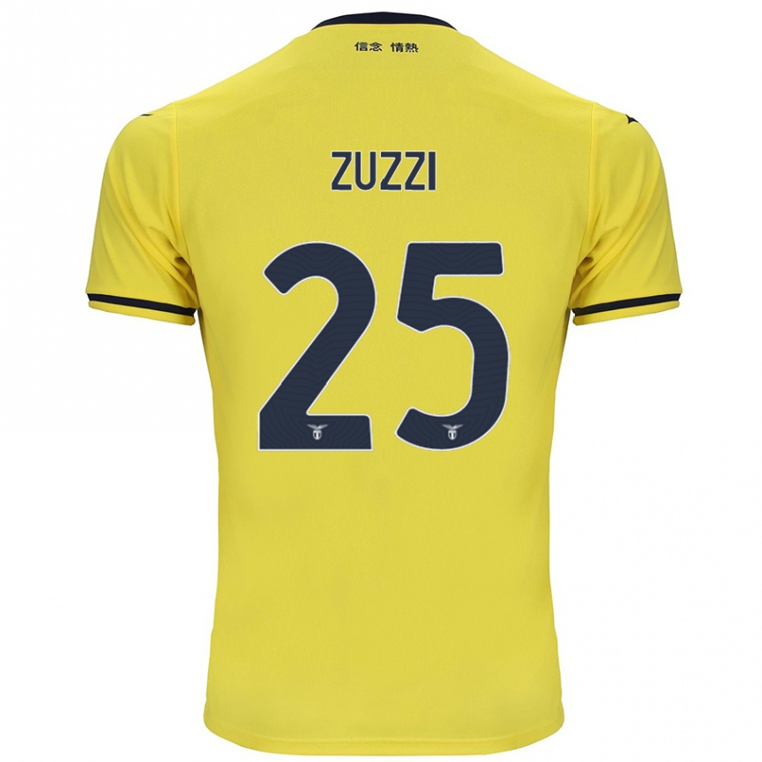 Niño Fútbol Camiseta Giorgia Zuzzi #25 Amarillo 2ª Equipación 2024/25 Argentina