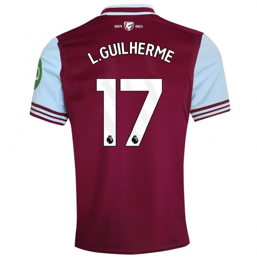 Hombre Fútbol Camiseta Luis Guilherme #17 Rojo Oscuro 1ª Equipación 2024/25 Argentina