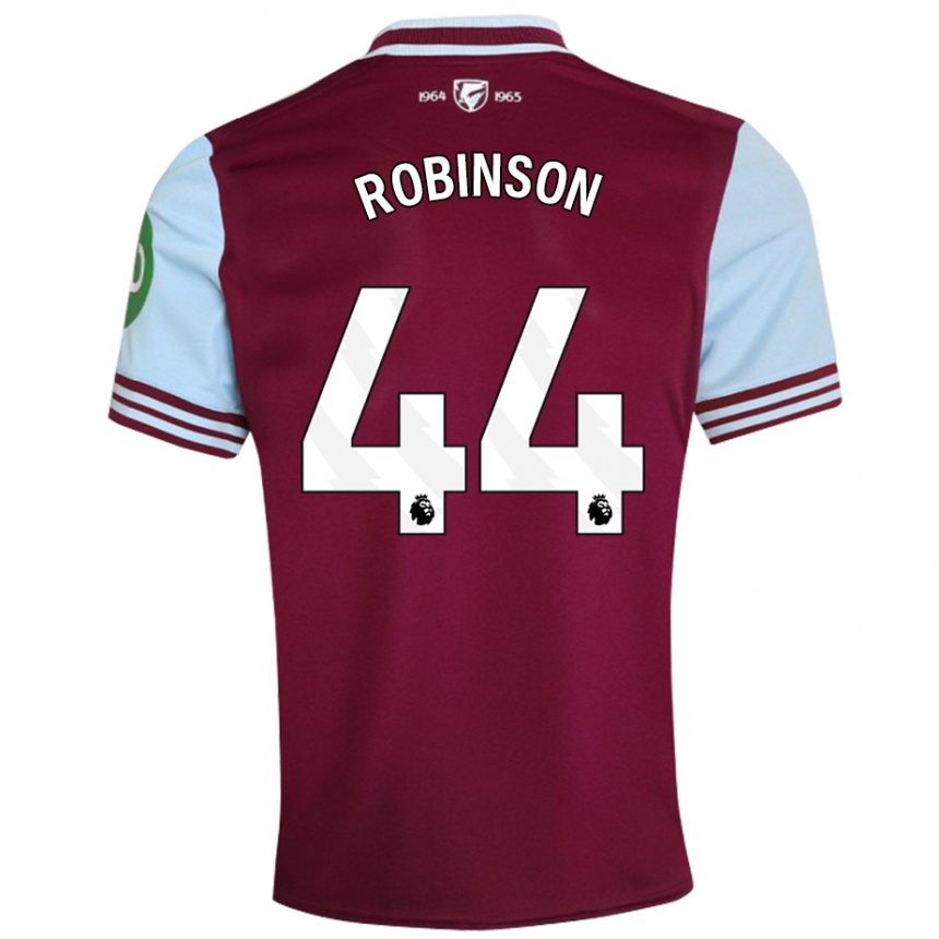 Hombre Fútbol Camiseta Junior Robinson #44 Rojo Oscuro 1ª Equipación 2024/25 Argentina