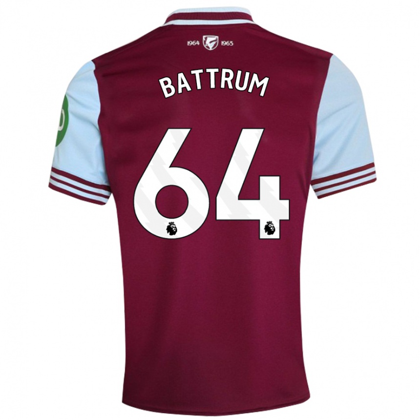 Hombre Fútbol Camiseta Ryan Battrum #64 Rojo Oscuro 1ª Equipación 2024/25 Argentina