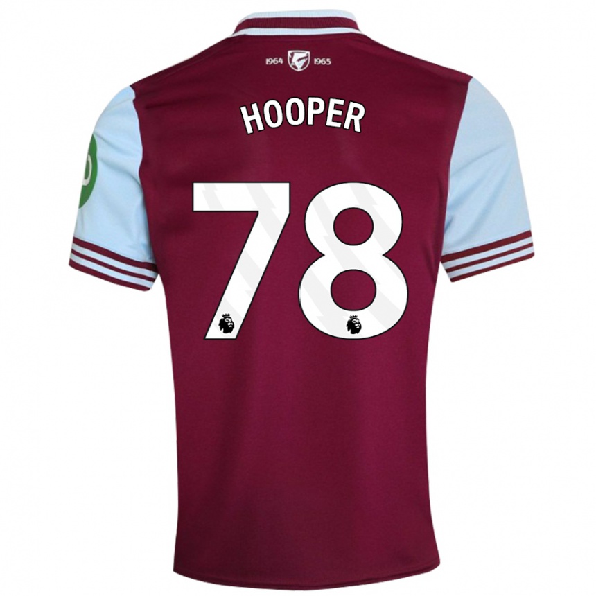 Hombre Fútbol Camiseta Finley Hooper #78 Rojo Oscuro 1ª Equipación 2024/25 Argentina