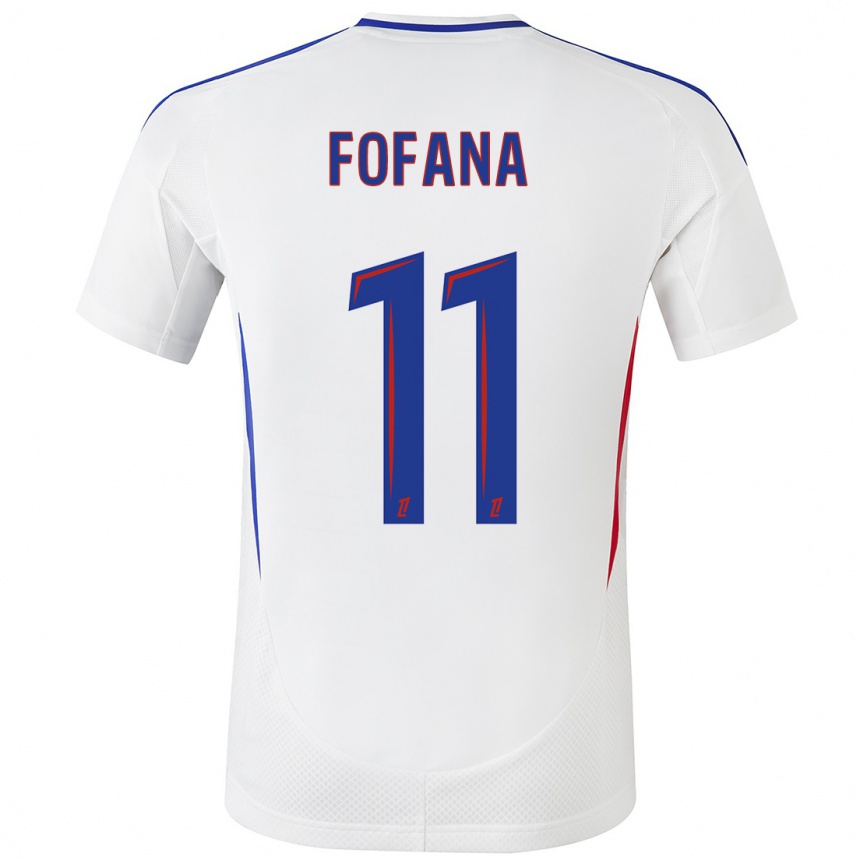 Hombre Fútbol Camiseta Malick Fofana #11 Blanco Azul 1ª Equipación 2024/25 Argentina