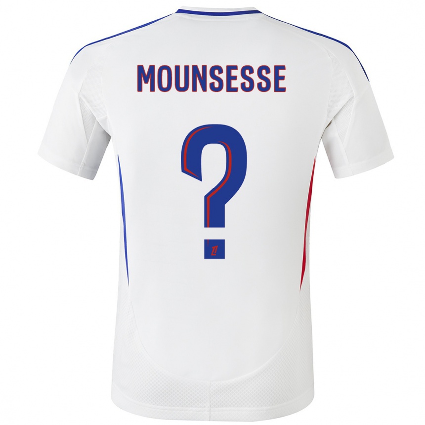 Hombre Fútbol Camiseta Jeremy Mounsesse #0 Blanco Azul 1ª Equipación 2024/25 Argentina