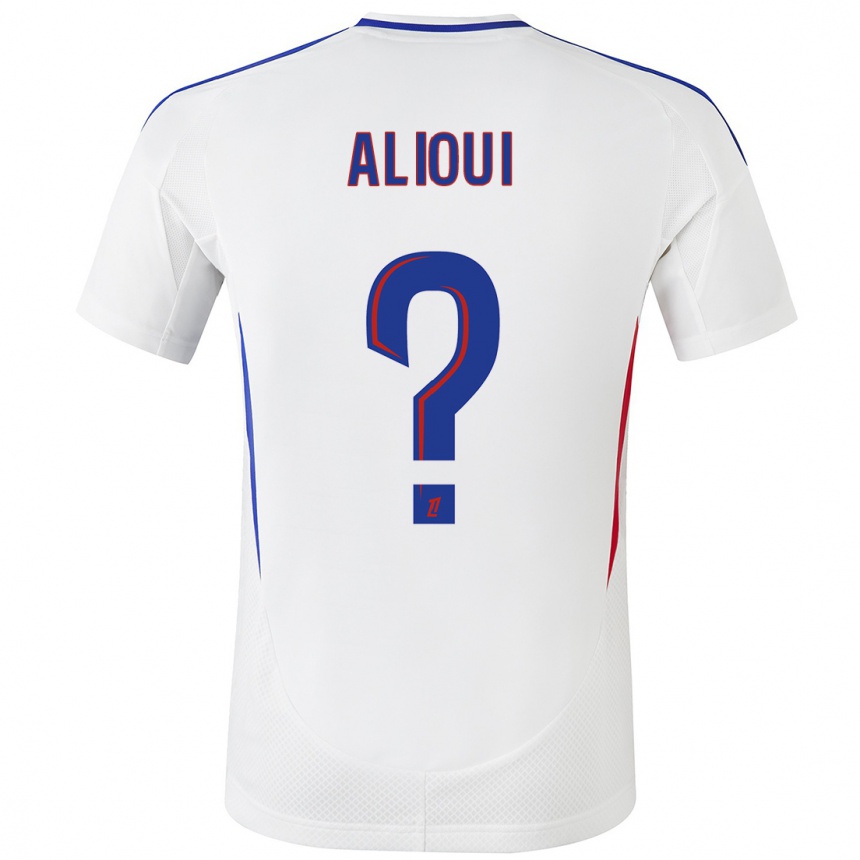 Hombre Fútbol Camiseta Adam Alioui #0 Blanco Azul 1ª Equipación 2024/25 Argentina