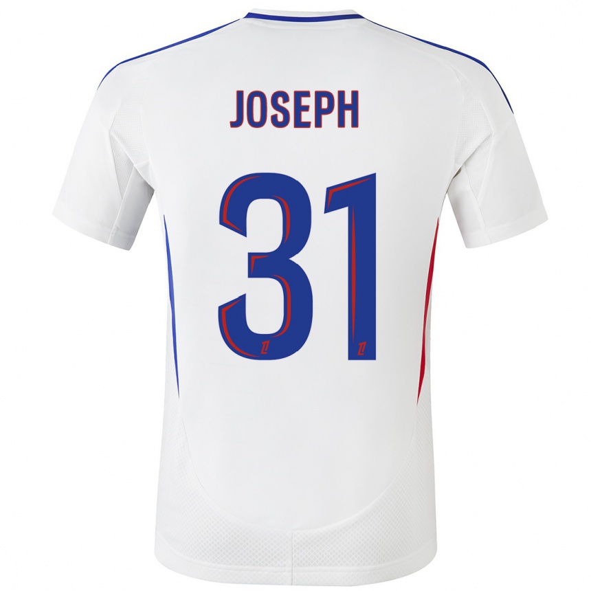 Hombre Fútbol Camiseta Liana Joseph #31 Blanco Azul 1ª Equipación 2024/25 Argentina