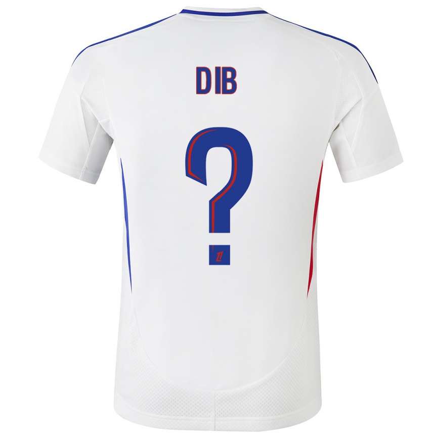 Hombre Fútbol Camiseta Djibrail Dib #0 Blanco Azul 1ª Equipación 2024/25 Argentina