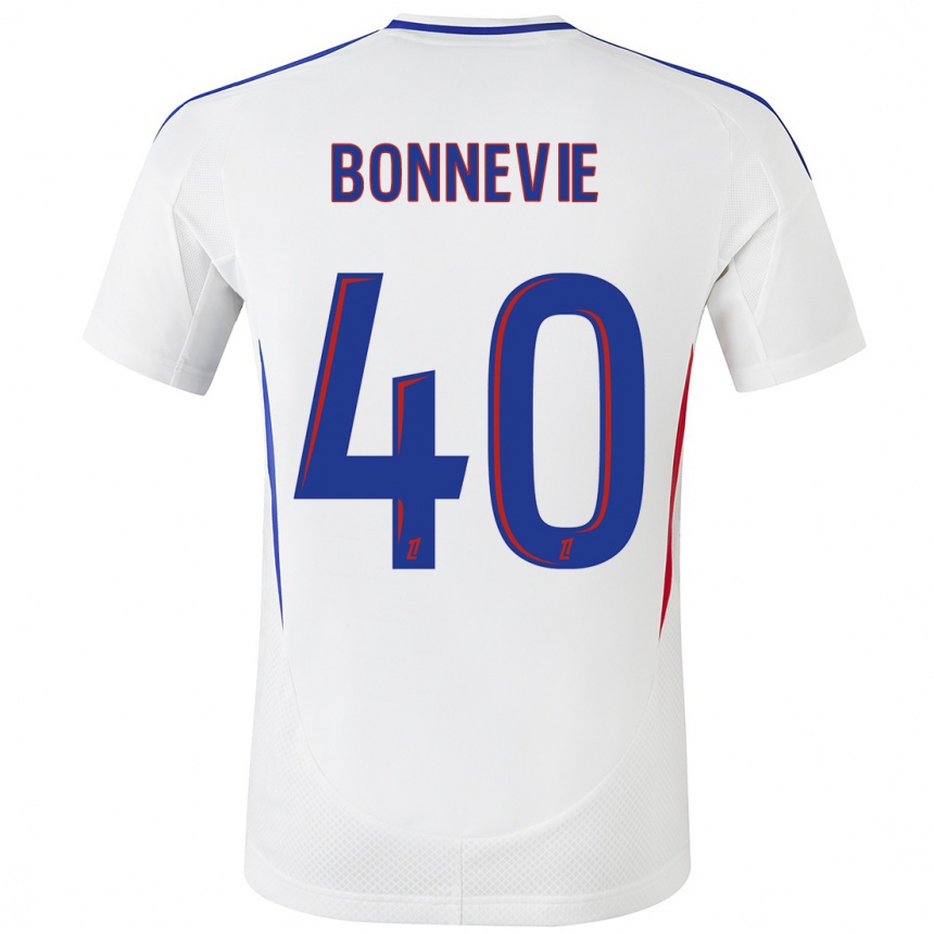 Hombre Fútbol Camiseta Kayne Bonnevie #40 Blanco Azul 1ª Equipación 2024/25 Argentina