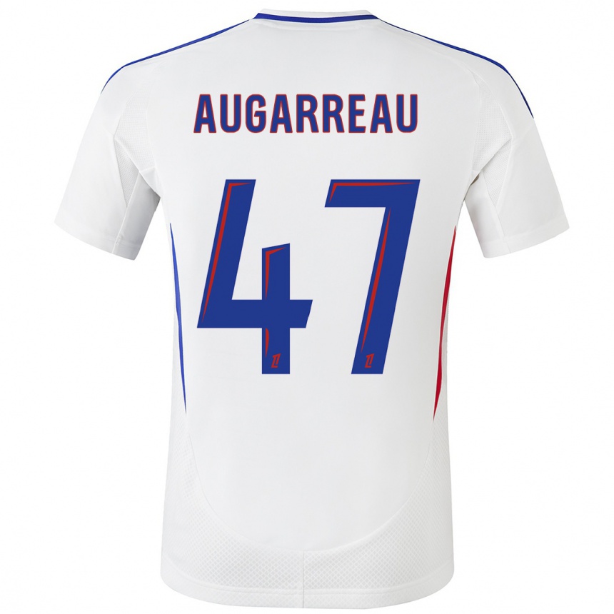 Hombre Fútbol Camiseta Sofiane Augarreau #47 Blanco Azul 1ª Equipación 2024/25 Argentina