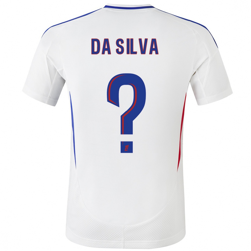 Hombre Fútbol Camiseta Florent Da Silva #0 Blanco Azul 1ª Equipación 2024/25 Argentina