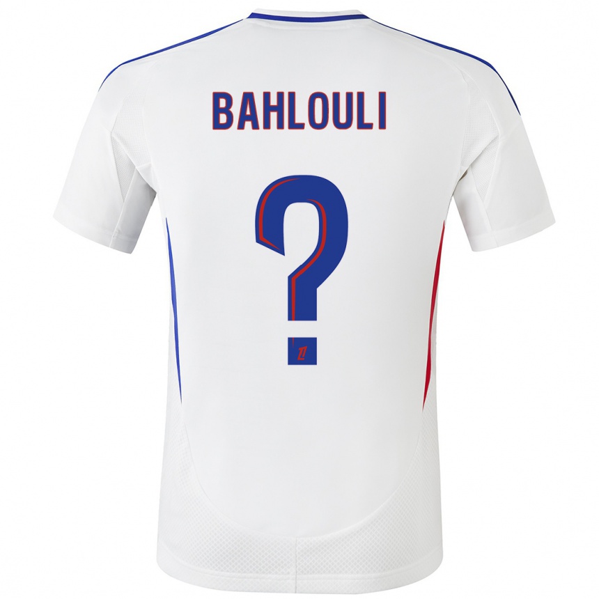 Hombre Fútbol Camiseta Djibrail Bahlouli #0 Blanco Azul 1ª Equipación 2024/25 Argentina