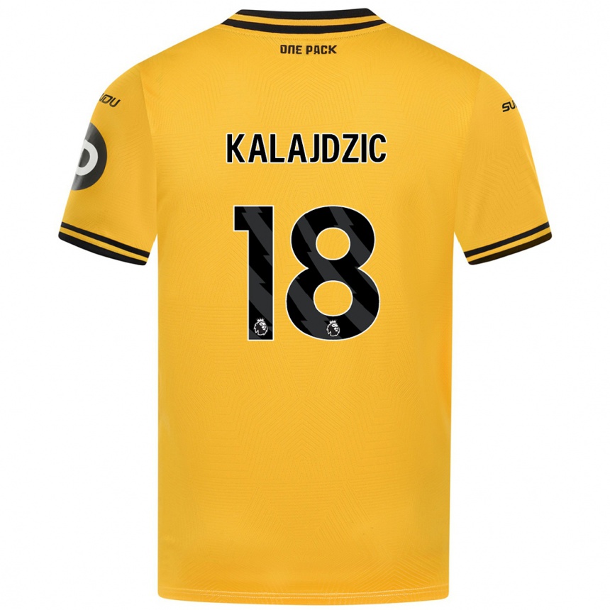 Hombre Fútbol Camiseta Sasa Kalajdzic #18 Amarillo 1ª Equipación 2024/25 Argentina