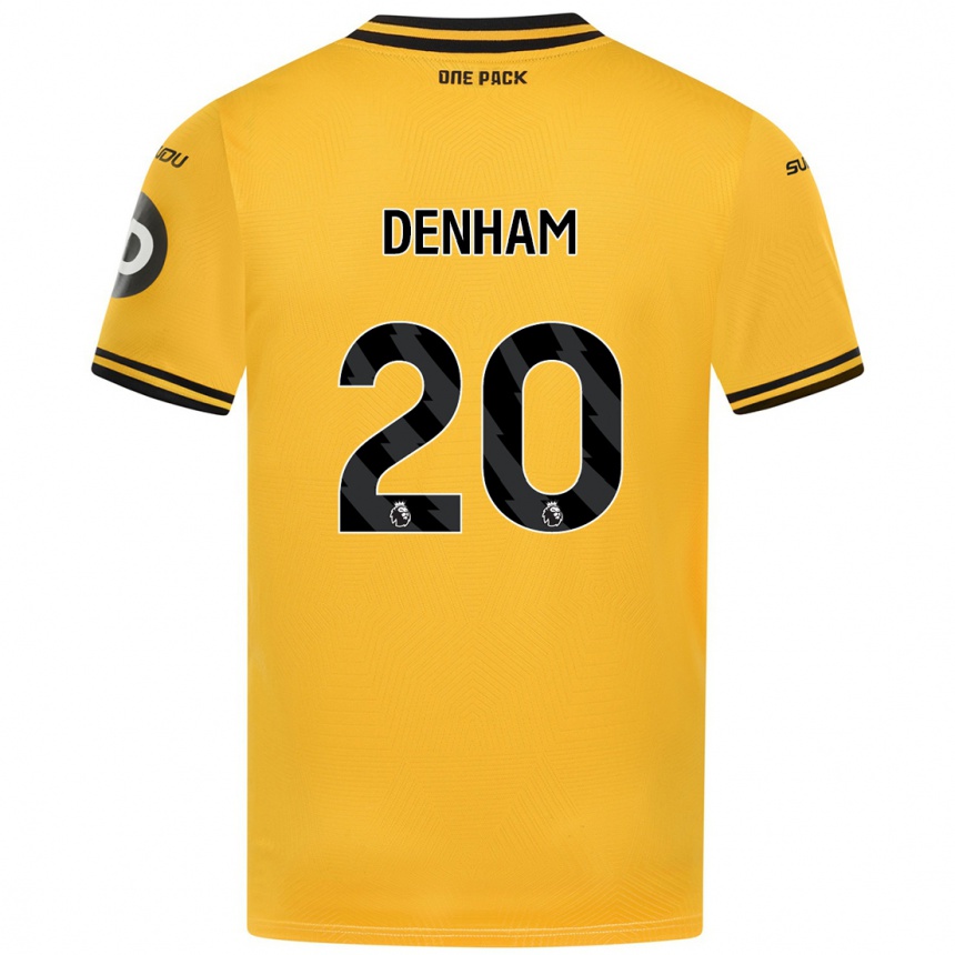 Hombre Fútbol Camiseta Ania Denham #20 Amarillo 1ª Equipación 2024/25 Argentina