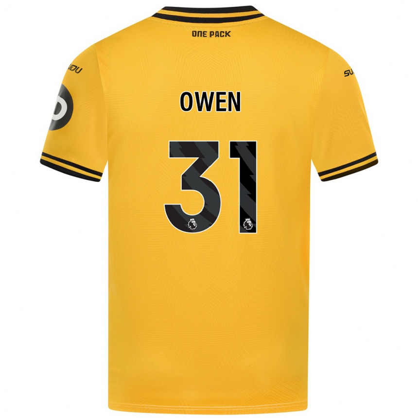 Hombre Fútbol Camiseta Skye Owen #31 Amarillo 1ª Equipación 2024/25 Argentina