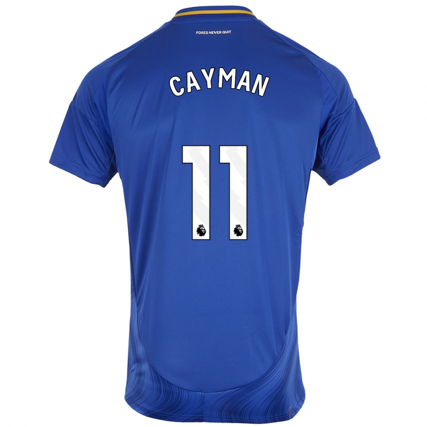 Hombre Fútbol Camiseta Janice Cayman #11 Azul Blanco 1ª Equipación 2024/25 Argentina