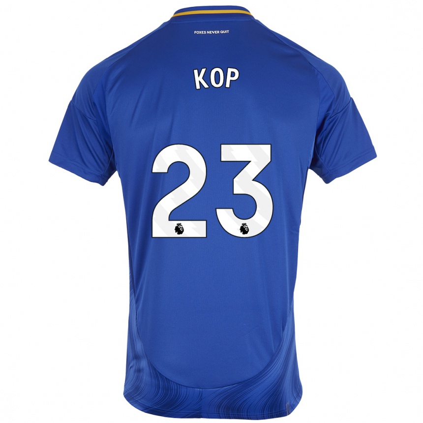 Hombre Fútbol Camiseta Lize Kop #23 Azul Blanco 1ª Equipación 2024/25 Argentina