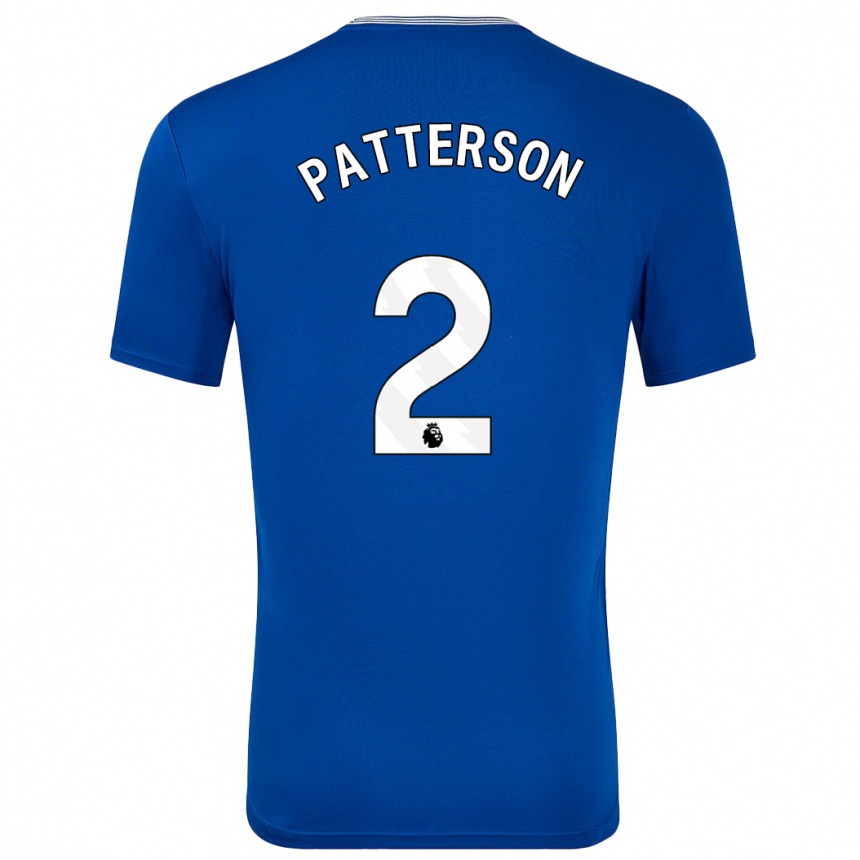 Hombre Fútbol Camiseta Nathan Patterson #2 Azul Con 1ª Equipación 2024/25 Argentina