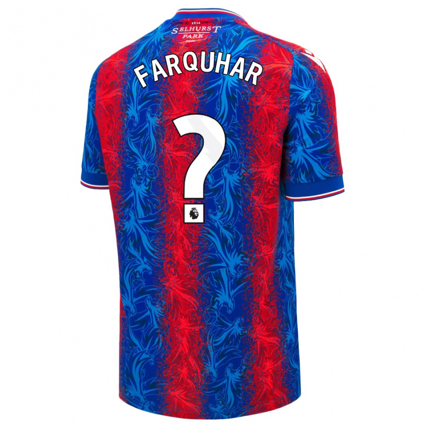 Hombre Fútbol Camiseta Craig Farquhar #0 Rayas Rojas Y Azules 1ª Equipación 2024/25 Argentina