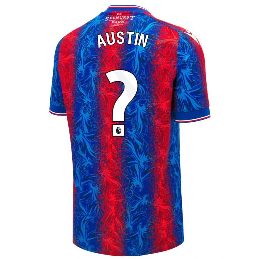 Hombre Fútbol Camiseta Cormac Austin #0 Rayas Rojas Y Azules 1ª Equipación 2024/25 Argentina