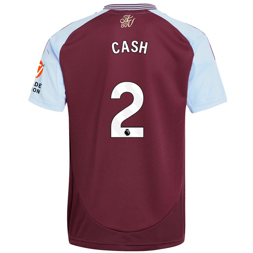 Hombre Fútbol Camiseta Matty Cash #2 Borgoña Azul Cielo 1ª Equipación 2024/25 Argentina