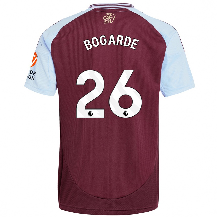 Hombre Fútbol Camiseta Lamare Bogarde #26 Borgoña Azul Cielo 1ª Equipación 2024/25 Argentina